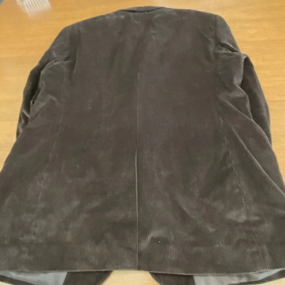 Covington Mens Dark Brown Cotton Corduroy Blazer Sport Coat 2-Button Jacket 44R